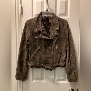 Vigoss Suede Brown Jacket, Size L, Great preowned condition